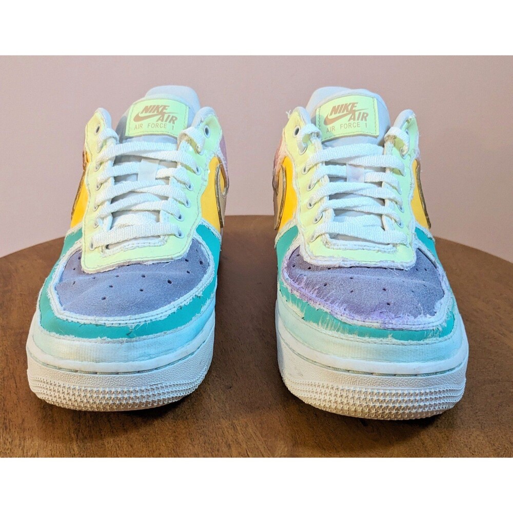 Nike Women's 8.5 Air Force 1 Low Pastel Reveal Shoes Arctic Punch DJ6901-600 - Picture 4 of 12